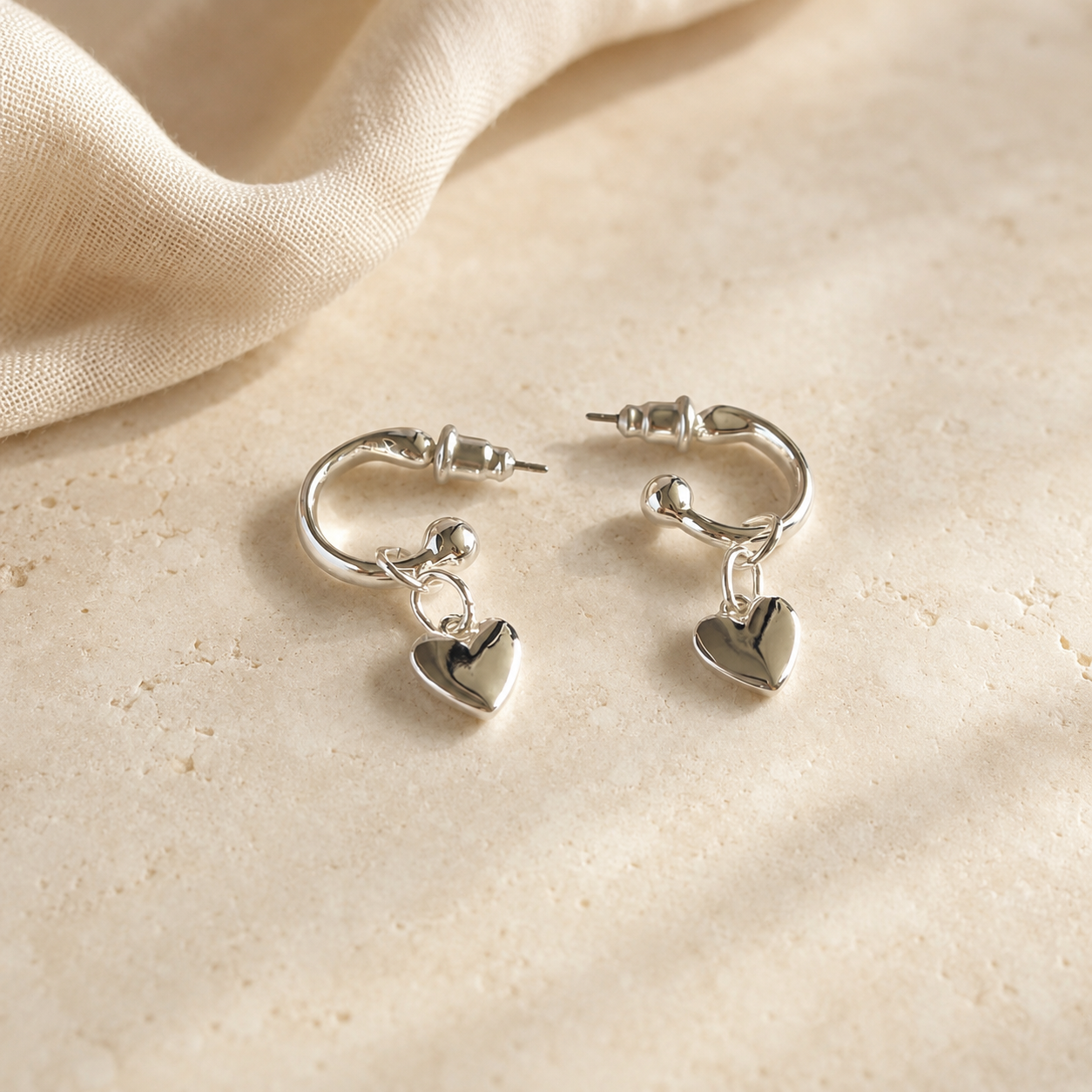 Aretes Alaïa - Plateados