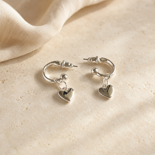 Aretes Alaïa - Plateados